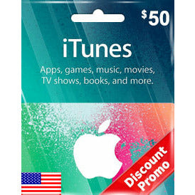 iTunes $50 - بطاقة اي تيونز 50 $ امريكي